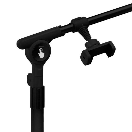 Lampa na riasy GLOW čierna