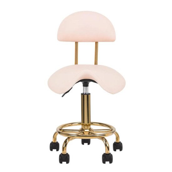 Kozmetická stolička 6001-G zlato-ružová II. kategória