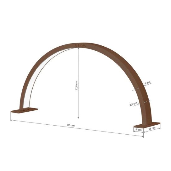 GLOW manikérska lampa ARCHE II hnedá