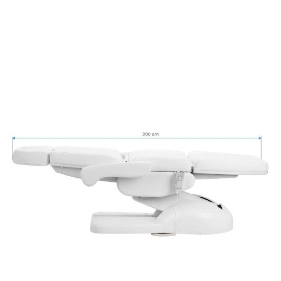 Kozmetické kreslo Azzurro Lux 3x motor s vyhrievaním biele