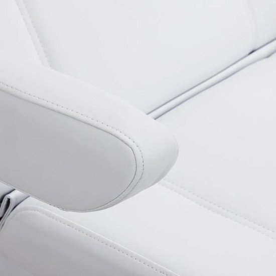 Kozmetické kreslo Azzurro Lux 3x motor s vyhrievaním biele