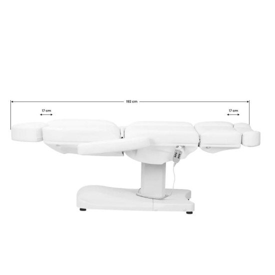 Kozmetické kreslo Azzurro 803D elektro 3x motor biele