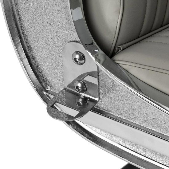 Barberské kreslo Gabbiano Visionerio šedé