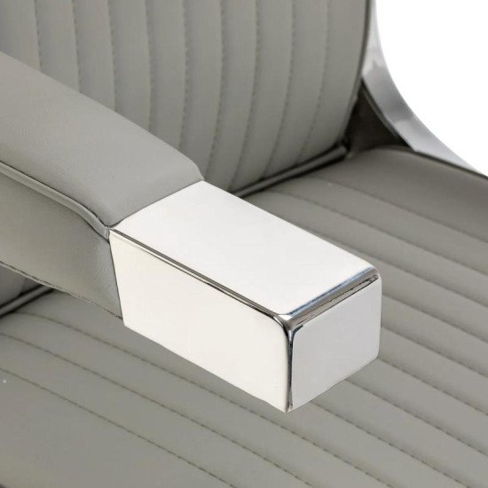 Barberské kreslo Gabbiano Visionerio šedé