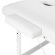 Balance skladací masážny stôl hliníkový 3 segmenty bielý