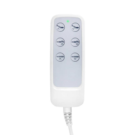 Elektrické kozmetické kreslo SILLON Lux 273b 3x motor biele Elektrické kozmetické kreslo SILLON Lux 273b 3x motor biele
