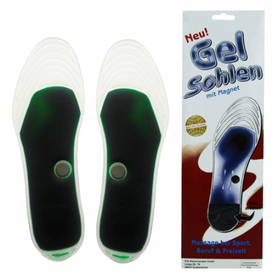 Magnetické gélové vložky do topánok, univerzálna veľkosť 36-46, zelené