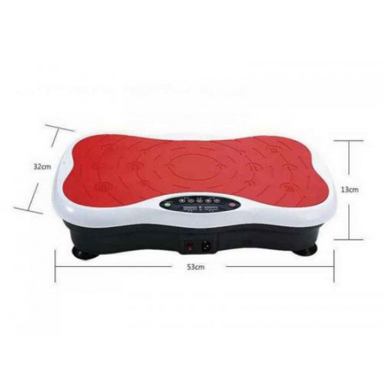 VibroShaper vibračná plošina s diaľkovým ovládačom, červená