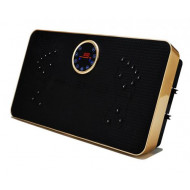 Vibračná plošina Fitpal Slim s magnetoterapiou + popruhy + hudba + ovládač, zlatá