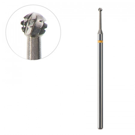 Frézka na pedikúru oceľová guľka 1,6/1,6mm ACURATA