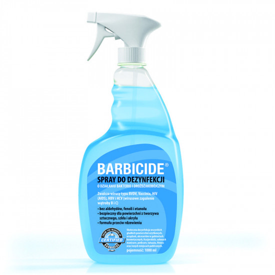 Barbicide dezinfekčný sprej na všetky typy povrchov 1000 ml