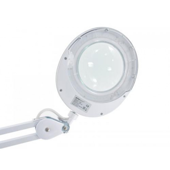 Kozmetická lupa lampa Elegante 6025 60 LED SMD 5D na stôl, biela