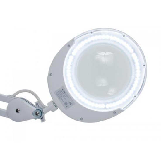 Kozmetická lupa lampa Elegante 6025 60 LED SMD 5D + statív, biela