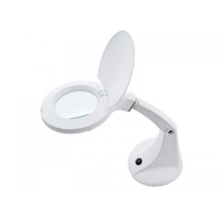 Kozmetická lupa lampa Elegante MINI 36 LED SMD 5D na stôl, biela