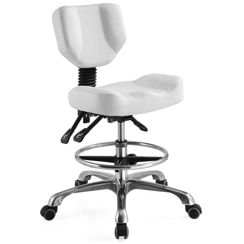 Kozmetická taburetka A-4299, biela