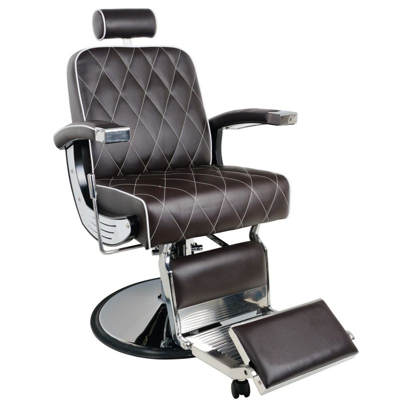Barberské kreslo Gabbiano Imperial hnedé