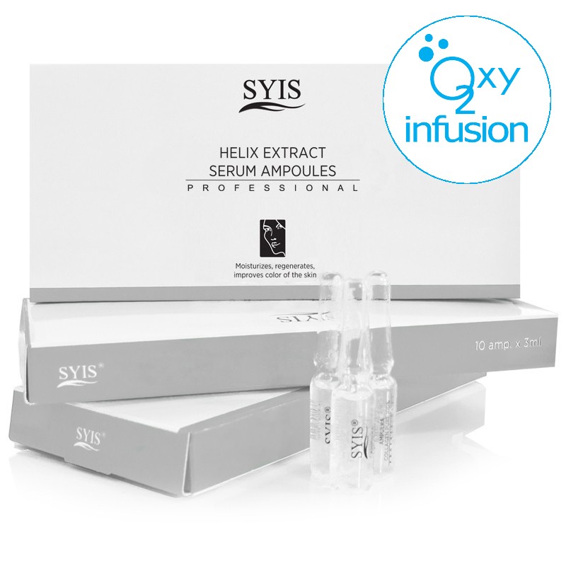 SYIS ampulky so slizom slimáka Helix Extract Serum 10x 3 ml