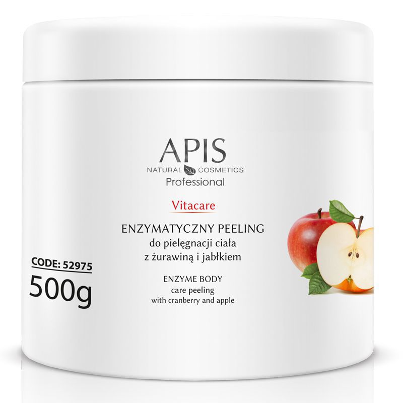 APIS ENZYMATICKÝ PEELING VITACARE S BRUSNICAMI A JABLKOM 500 g