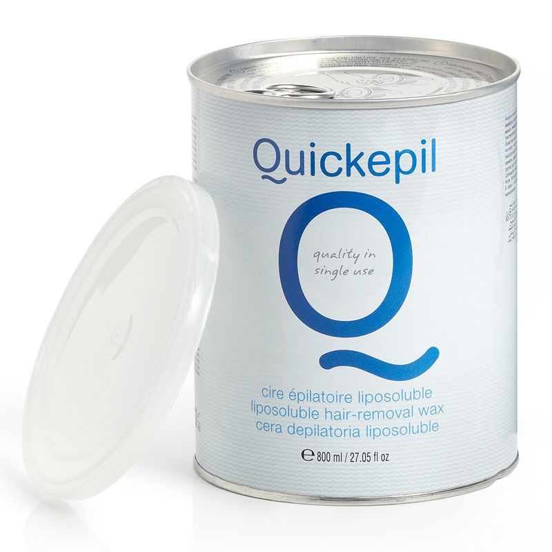 Vosk na depiláciu Quickepil v plechovke 800 ml, zink-argan