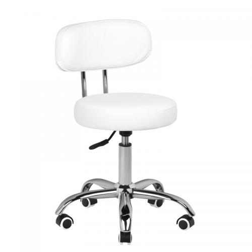 Kozmeticka taburetka pre pedikérky Active A-007, biela