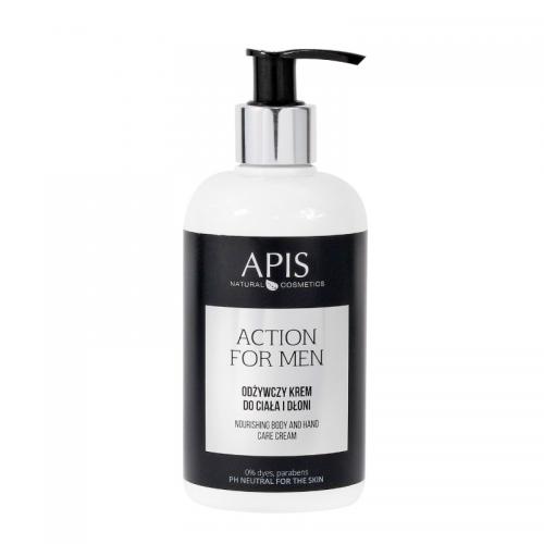 APIS Action for Men, vyživujúci krém na telo a dlane 300 ml