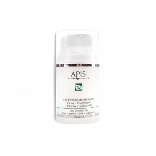 APIS Mix kyselín na Exfoliaciu, fytová + pyrohroznová +mliečna +erulová 40 % 50 ml