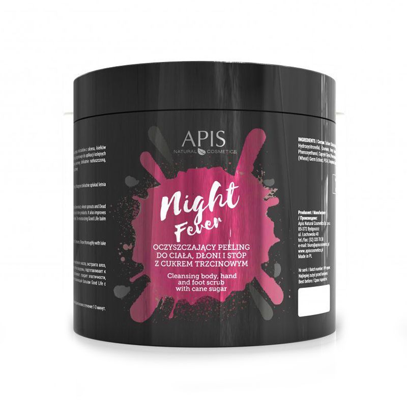 Apis Night Fever čistiaci peeling na telo, ruky a nohy 700 g