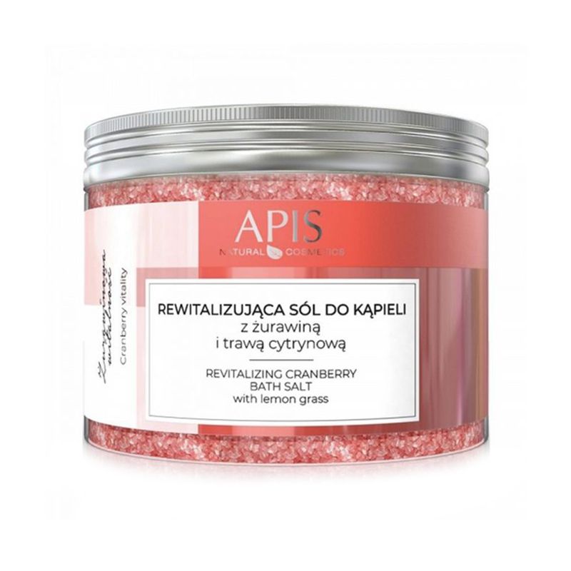 Apis Revitalizačná soľ do kúpeľa s brusnicami a citrónovou trávou 650 g