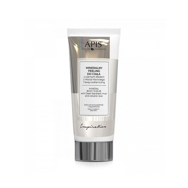 Apis Inspiration minerálny peeling na telo s čiernym bahnom z Mŕtveho mora 200 ml
