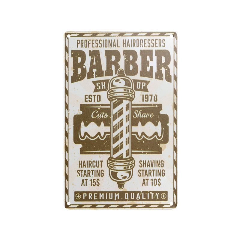 Ceduľa Barbershop B 022