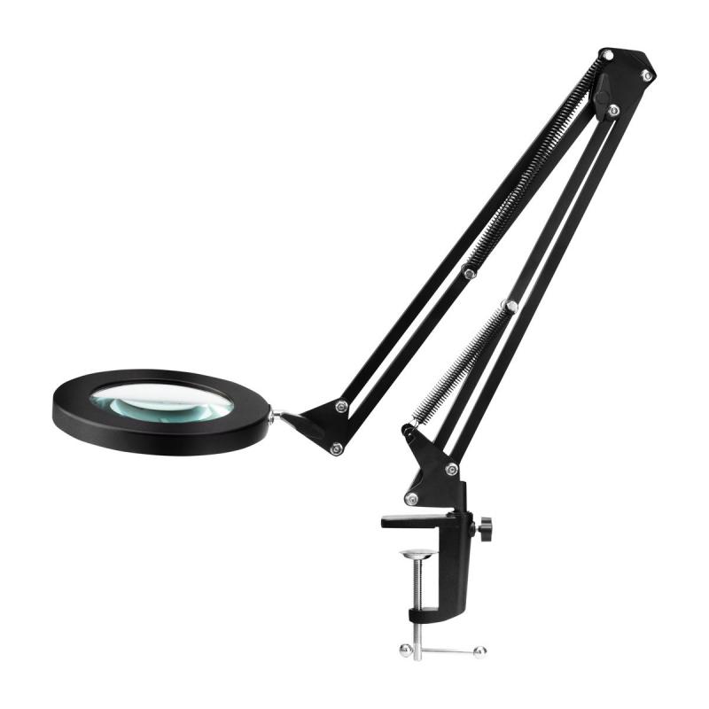 Kozmetická lupa lampa LED Glow 308 na stôl čierna