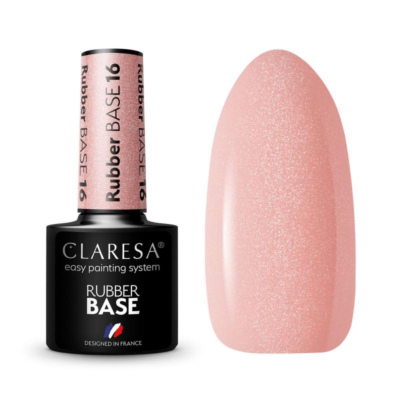 Claresa farebná Rubber báza na nechty nr. 16 - 5g