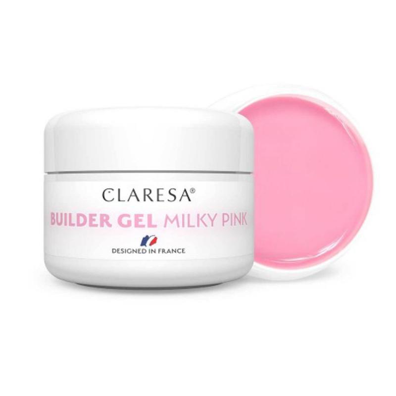 Claresa Builder gél na nechty milky pink 25 g
