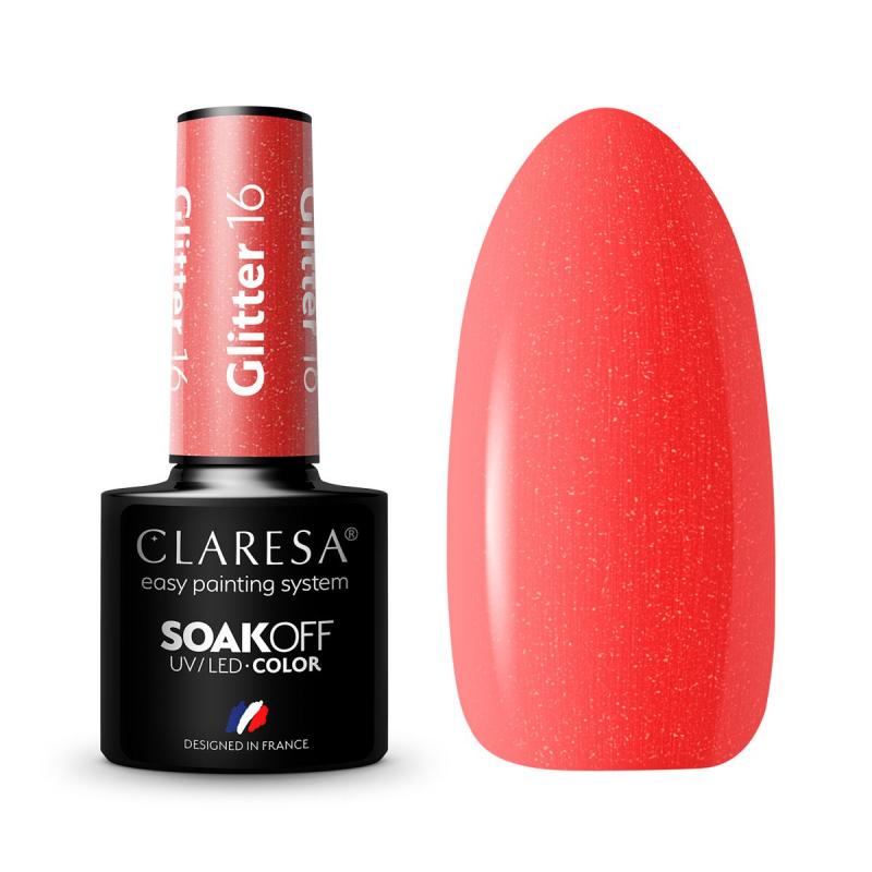Claresa gél lak na nechty glitter 16 5 g