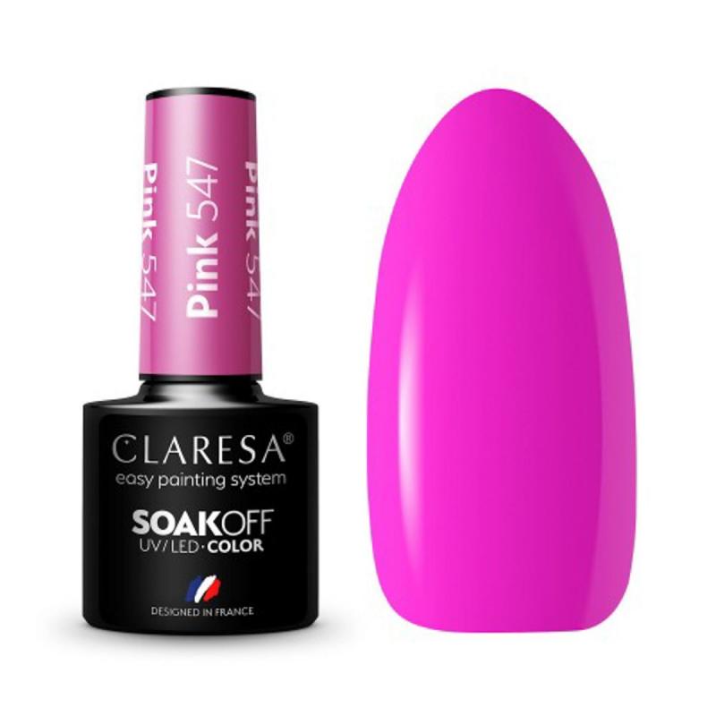 Claresa gél lak na nechty Pink nr. 547 5 g