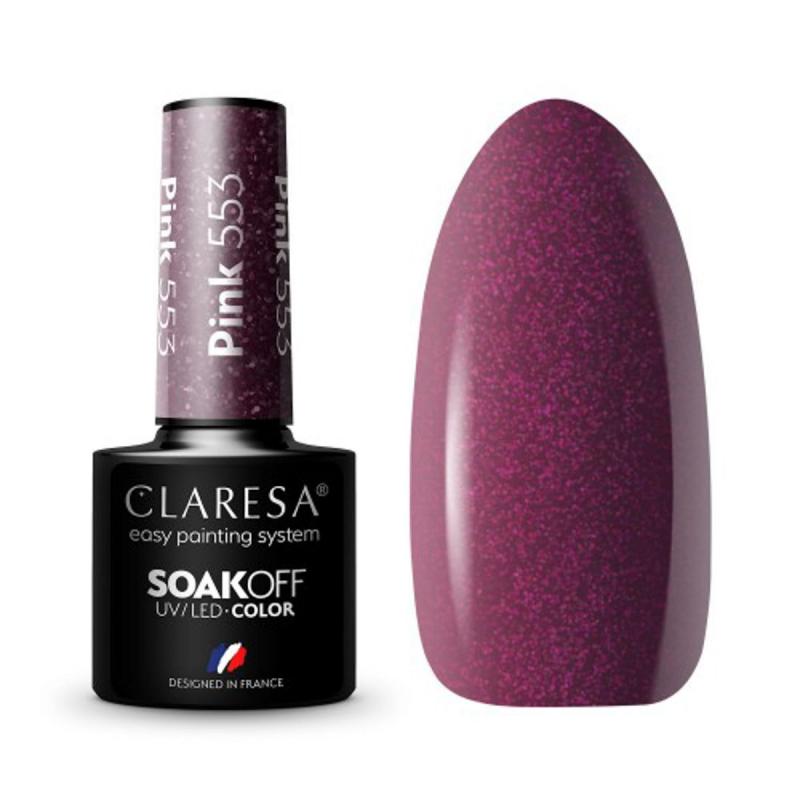 Claresa gél lak na nechty Pink nr. 553 5 g