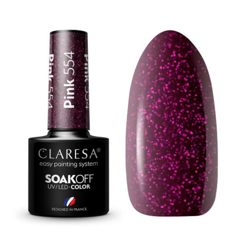 Claresa gél lak na nechty Pink nr. 554 5 g