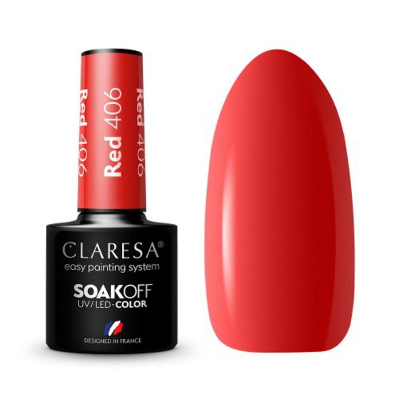 Claresa gél lak na nechty red 406 5 g