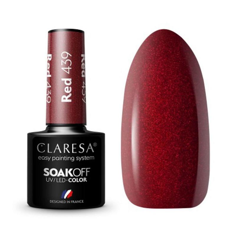 Claresa gél lak na nechty red 439 5 g