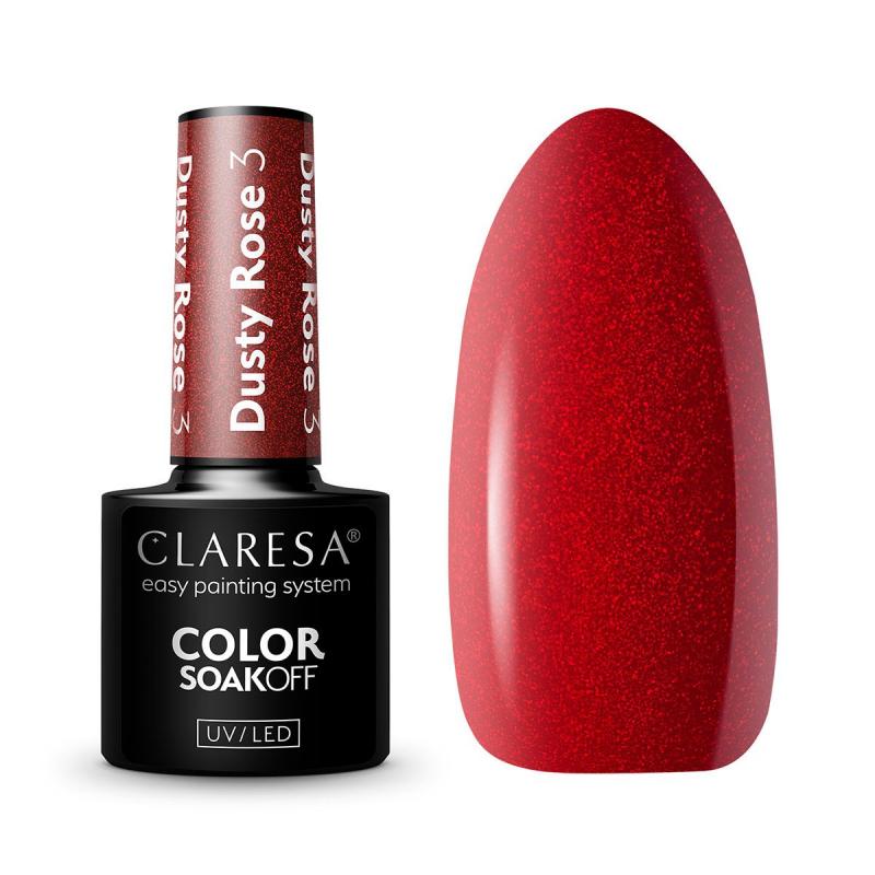 Claresa gél lak na nechty Dusty rose nr. 3 5 g