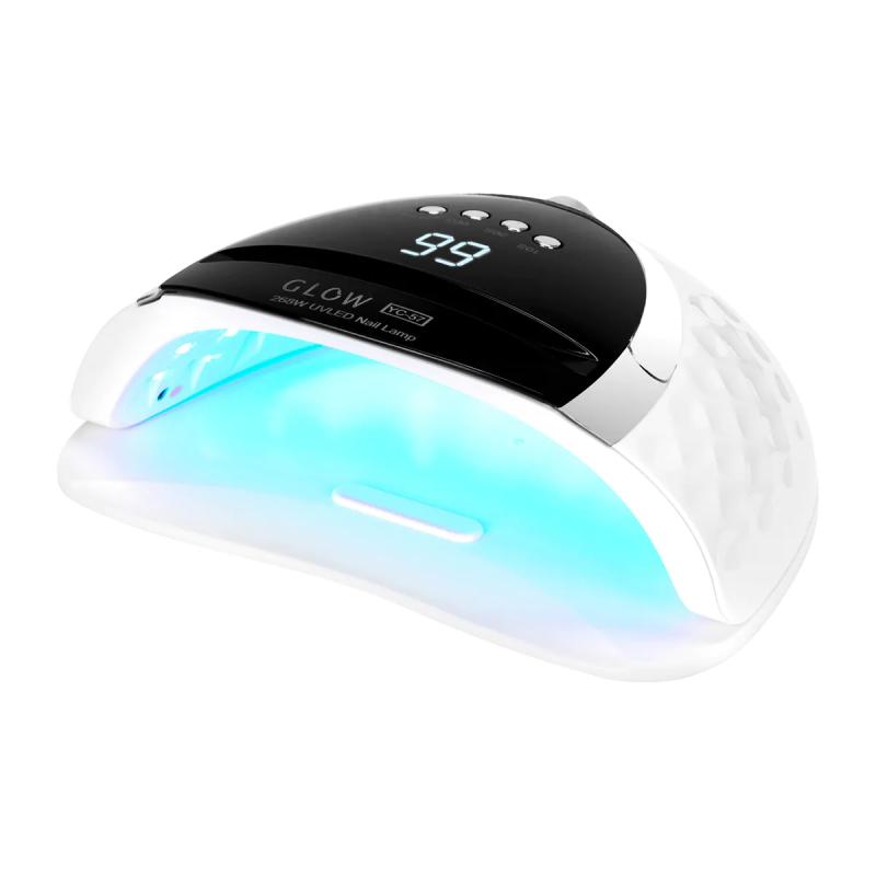 UV LED lampa na nechty Glow YC57, biela, s 57 diódami