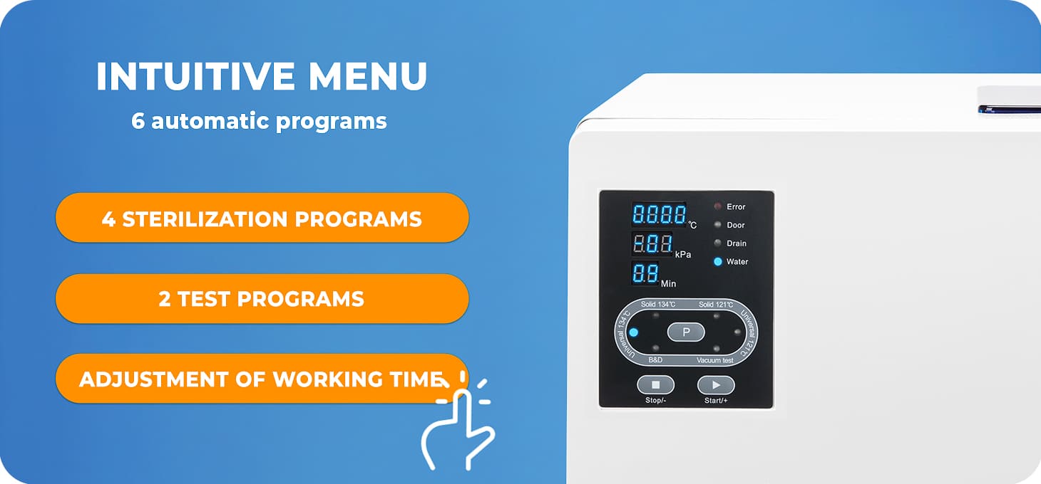 Lafomed Standard Line LFSS12AA LED autokláv s 12 l lekárskou tlačiarňou triedy B - detail produktu 2