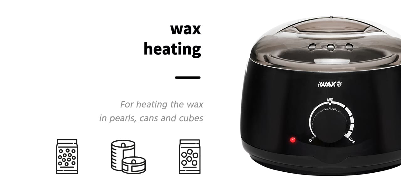 Ohrievač depilačného vosku v plechovke iWAX 100 čierny - detail produktu 3