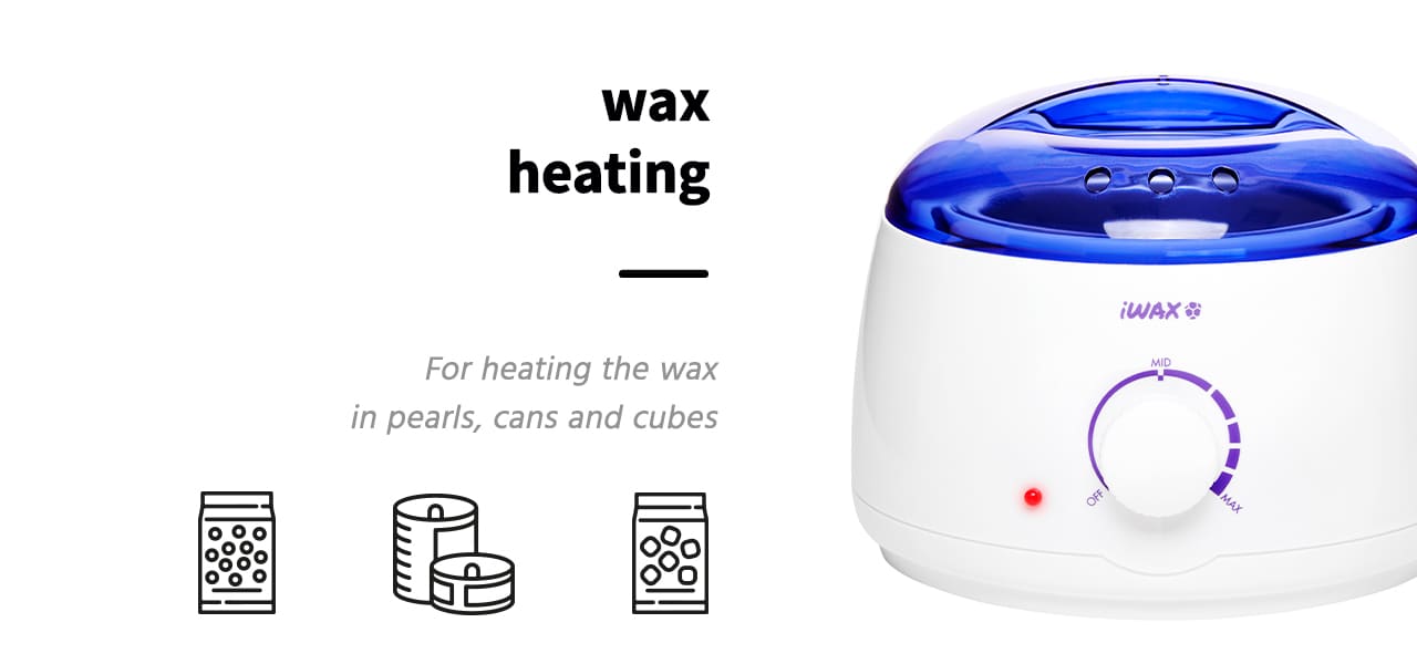 Ohrievač depilačného vosku v plechovke iWax 100 biely - detail produktu 3