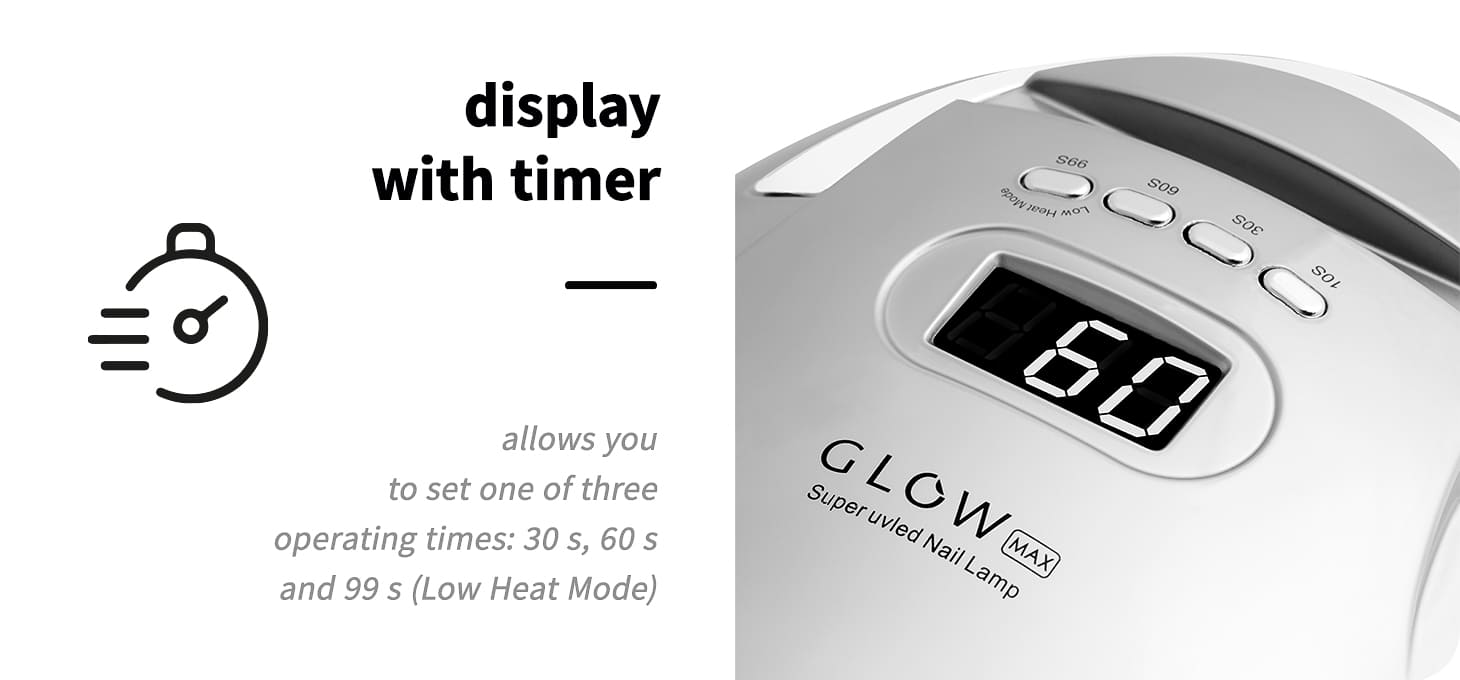UV LED lampa na nechty Glow F2 SP 220 W - detail produktu 3