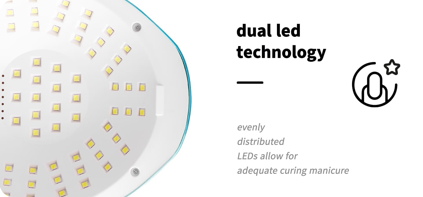 UV LED lampa na nechty Glow F2 BP 220 W - detail produktu 2