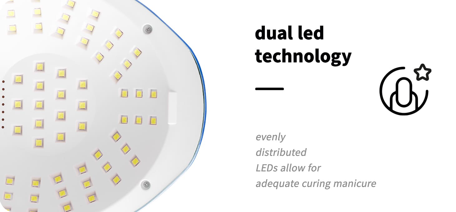 UV LED lampa na nechty Glow F2 RN 220 W - detail produktu 2
