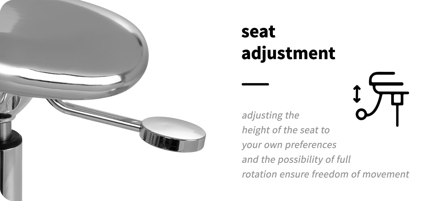 Kadernícka taburetka Gabbiano fine silver - detail produktu 3