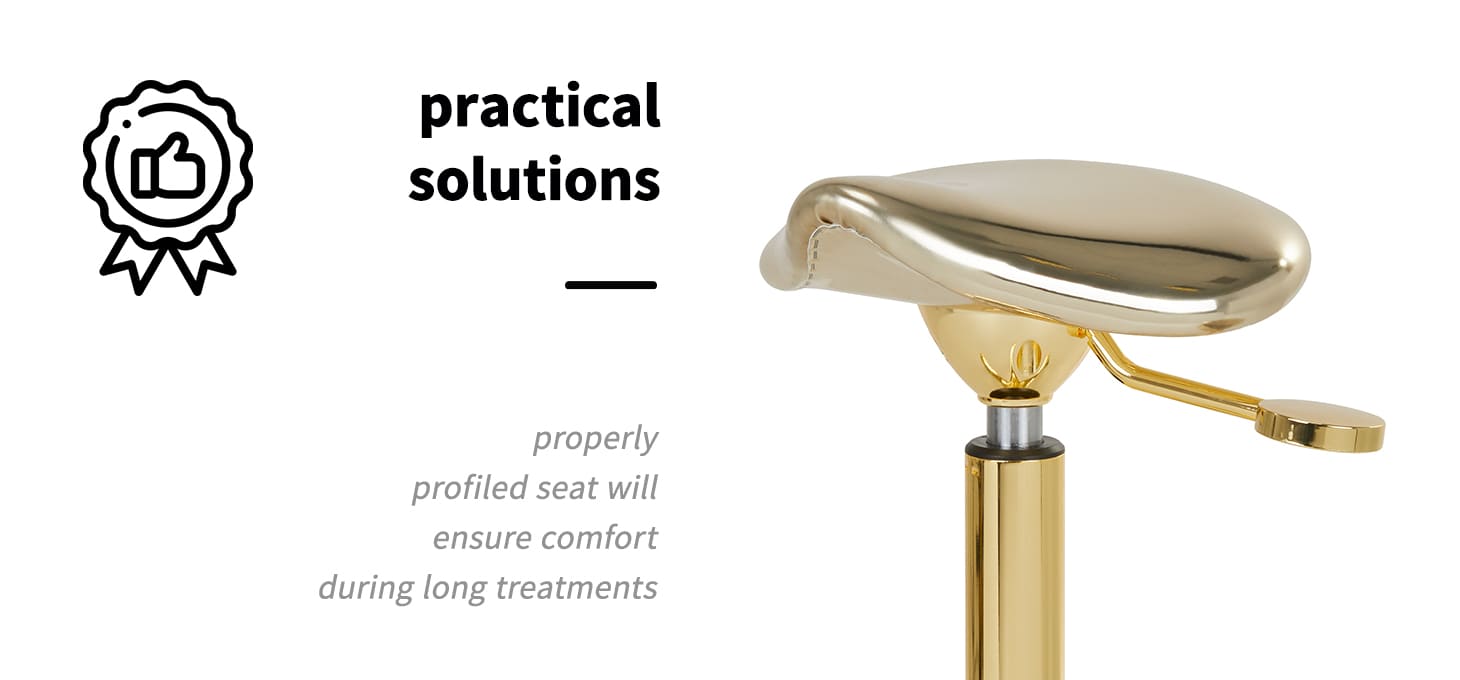 Kadernícka taburetka Gabbiano Fine gold - detail produktu 2