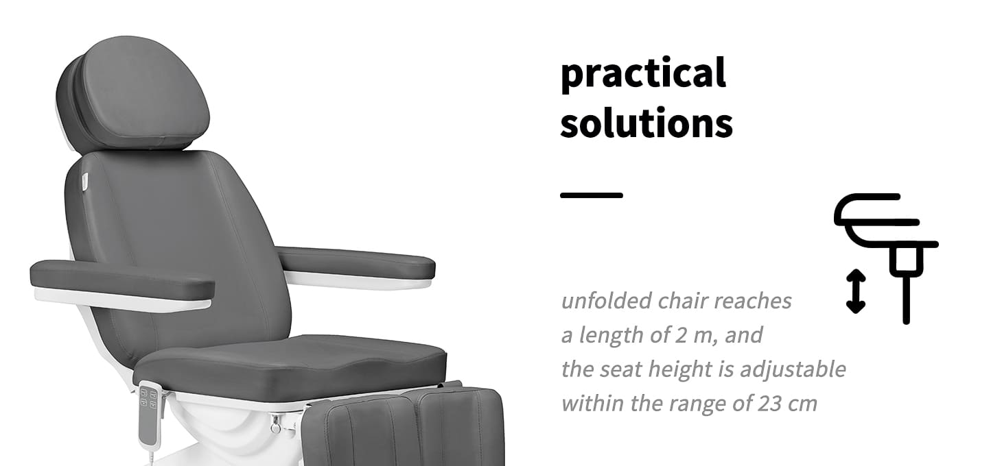 Elektrické pedikérske kreslo Sillon Classic Pedi 2 motorové šedé - detail produktu 3